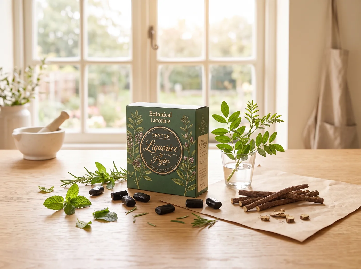 Botanical Licorice — in setting