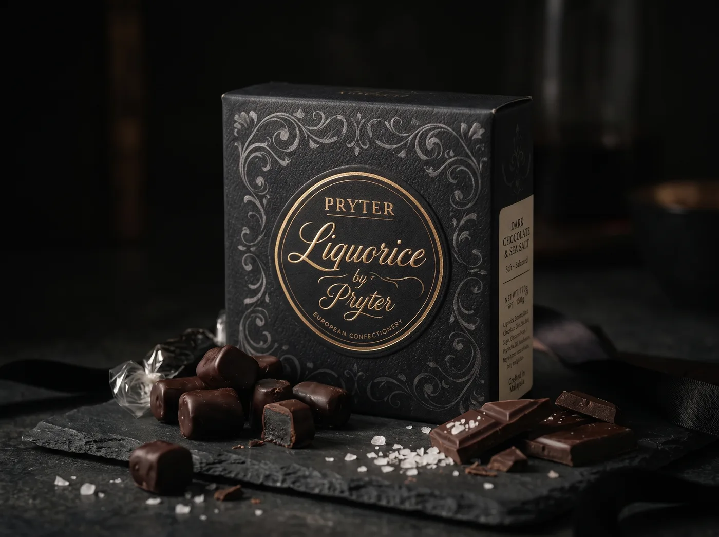 Dark Chocolate & Sea Salt — in setting
